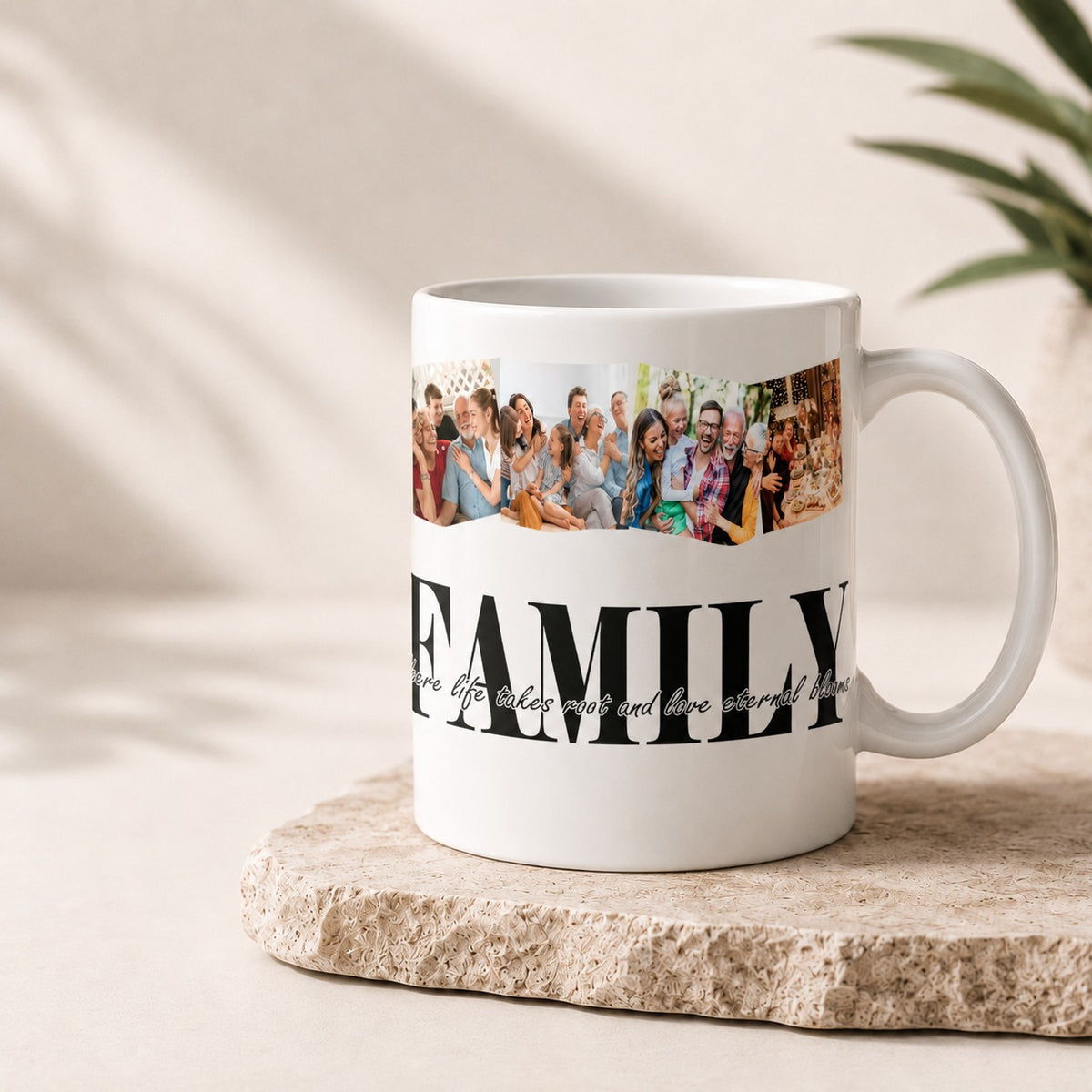 Personalized Family Photo Collage Mug – Custom Family Memories Mug | Rawora.pk