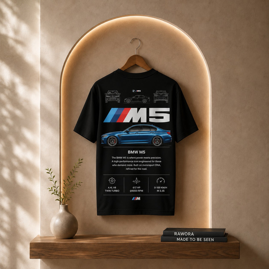 BMW M5 Performance Oversized Graphic T-Shirt – Premium Cotton Unisex Tee